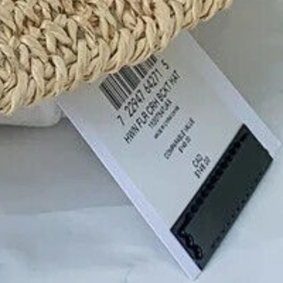 Brand New NWT Coach Hawaiian Floral Crochet Collapsible Bucket Hat - Picture 8 of 9